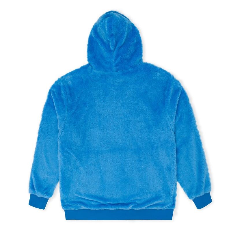 Ripndip Waves Sherpa Hoodie Blue | CA SO2522