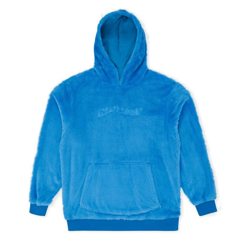 Ripndip Waves Sherpa Hoodie Blue | CA SO2522