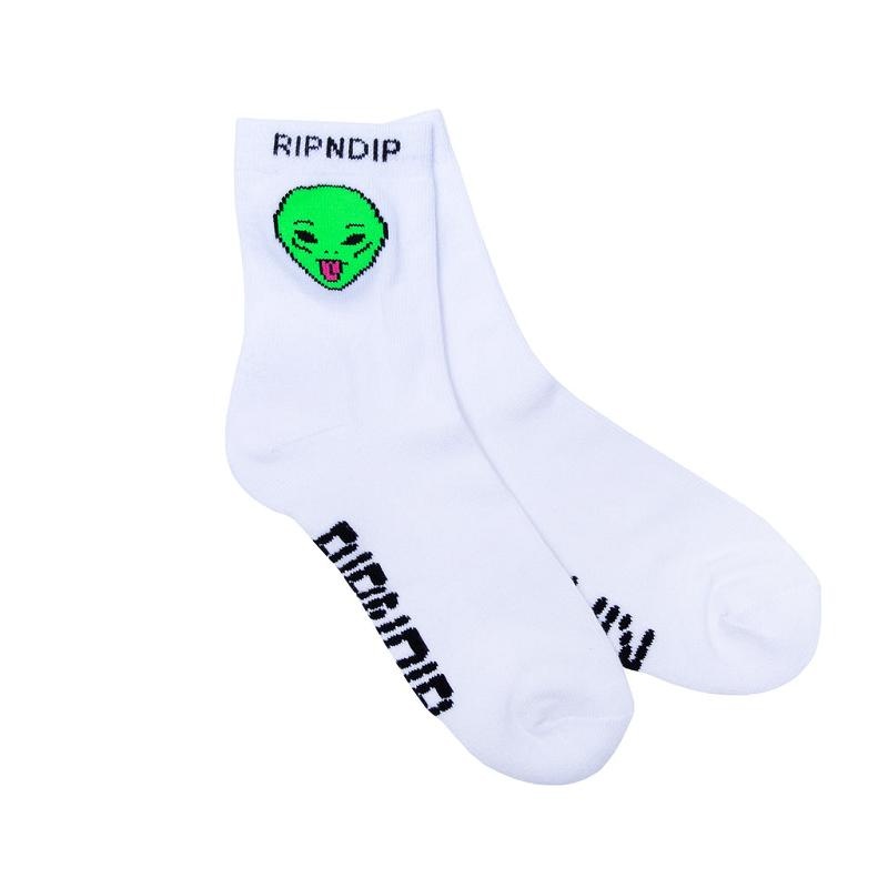 Ripndip We Out Here Mid Socks White | CA XF2688