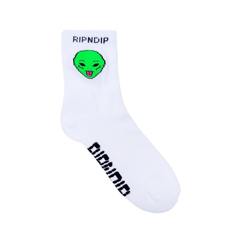 Ripndip We Out Here Mid Socks White | CA XF2688