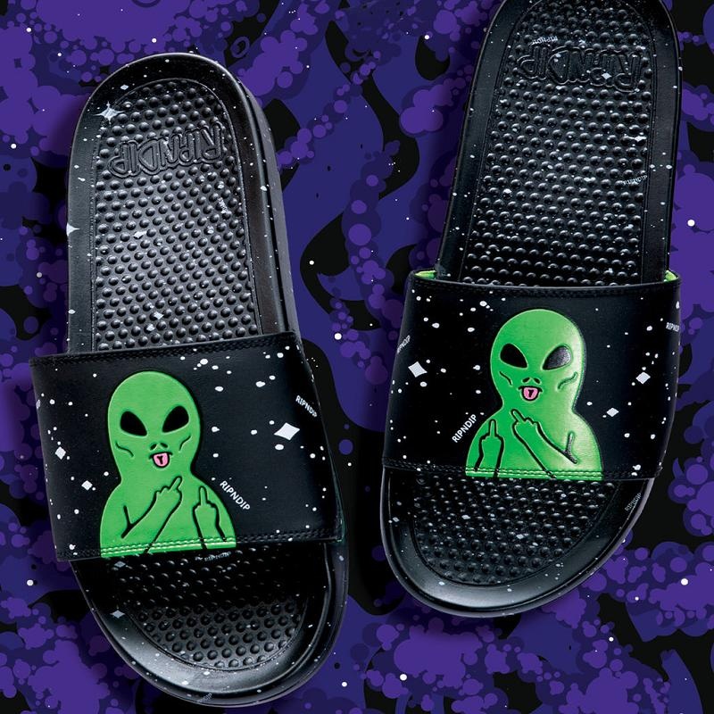 Ripndip We Out Here Slides Black / Green | CA HK2015