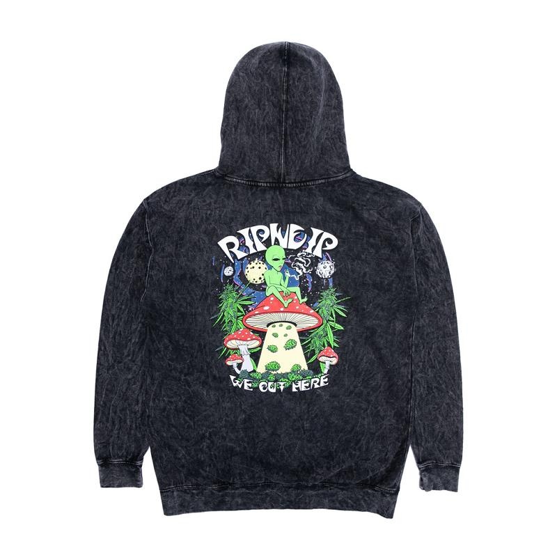 Ripndip We Out Here Smoking Hoodie Black Wash | CA AP2575