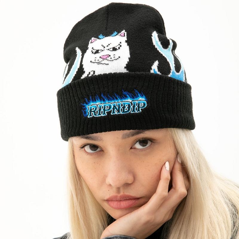 Ripndip Welcome To Heck Beanie Black | CA VD2100