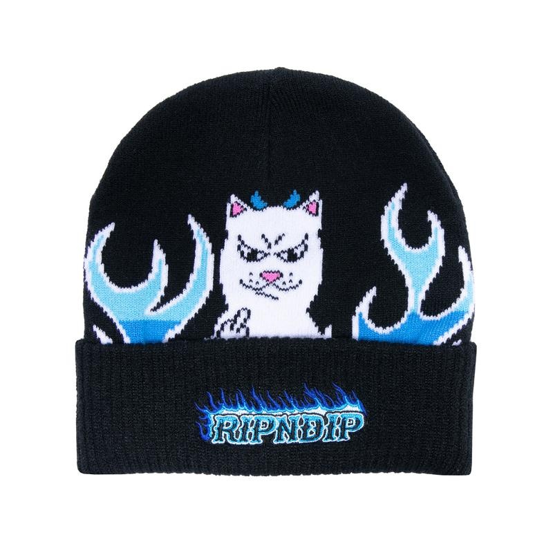 Ripndip Welcome To Heck Beanie Black | CA VD2100