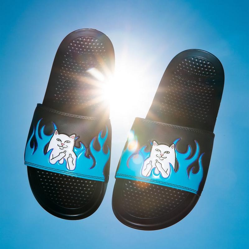 Ripndip Welcome To Heck Slides Black / Blue | CA MA2025