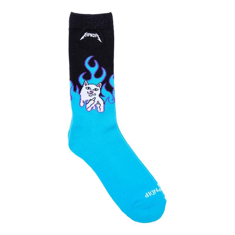 Ripndip Welcome To Heck Socks Blue | CA VD2686