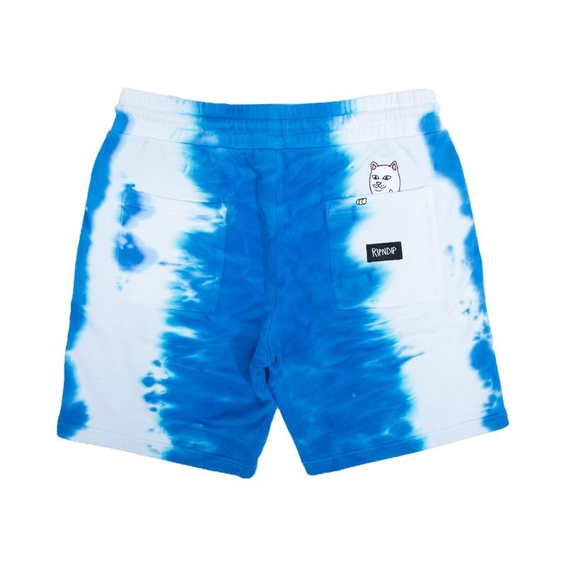 Ripndip Wilshire Sweat Shorts Blue Stripes | CA WY2183