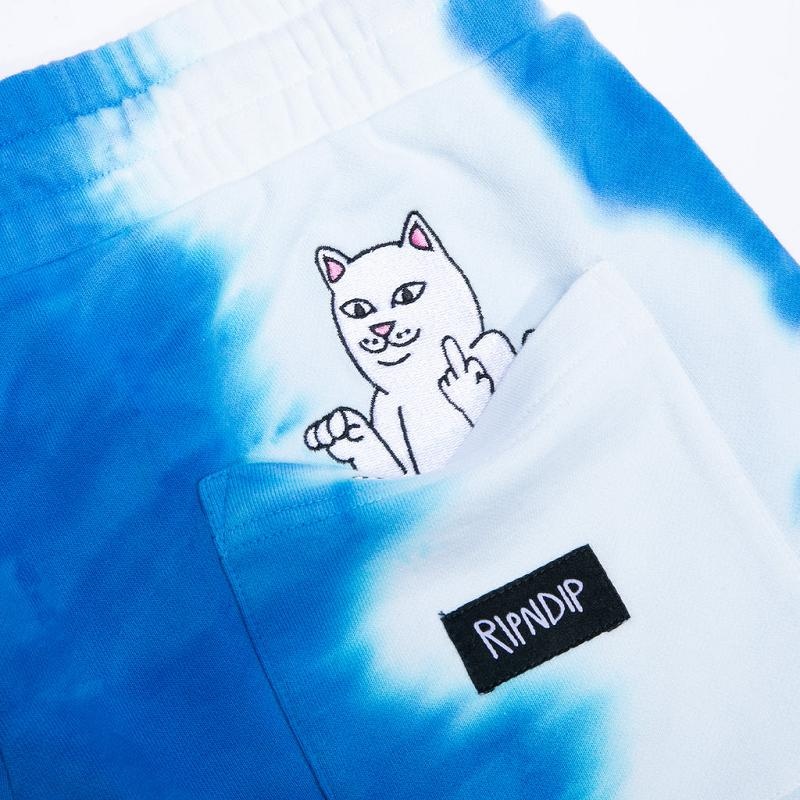 Ripndip Wilshire Sweat Shorts Blue Stripes | CA WY2183