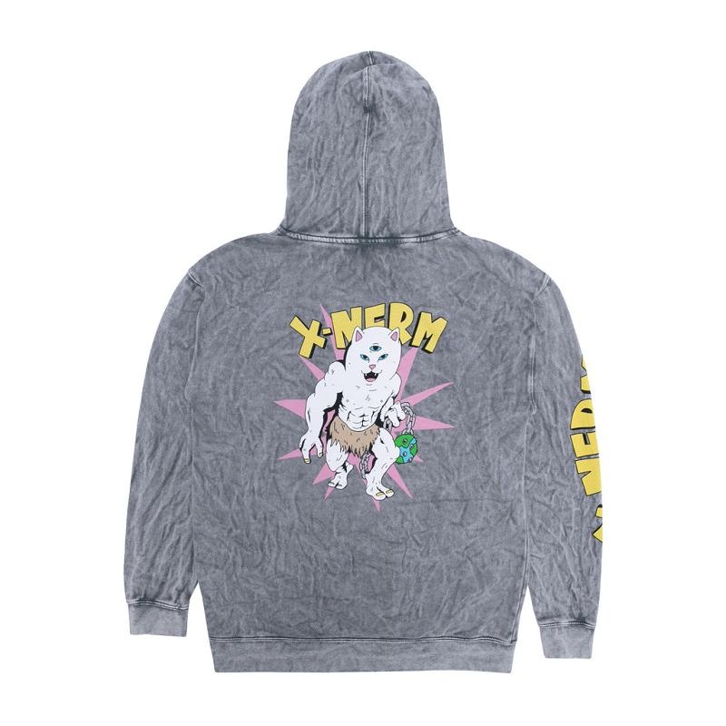 Ripndip X Nerm Hoodie Grey Wash | CA GL2545