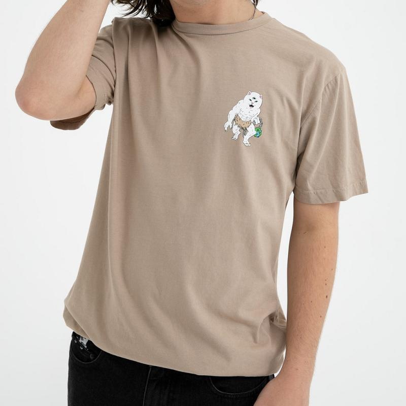 Ripndip X Nerm Shirts Khaki | CA ZG2279