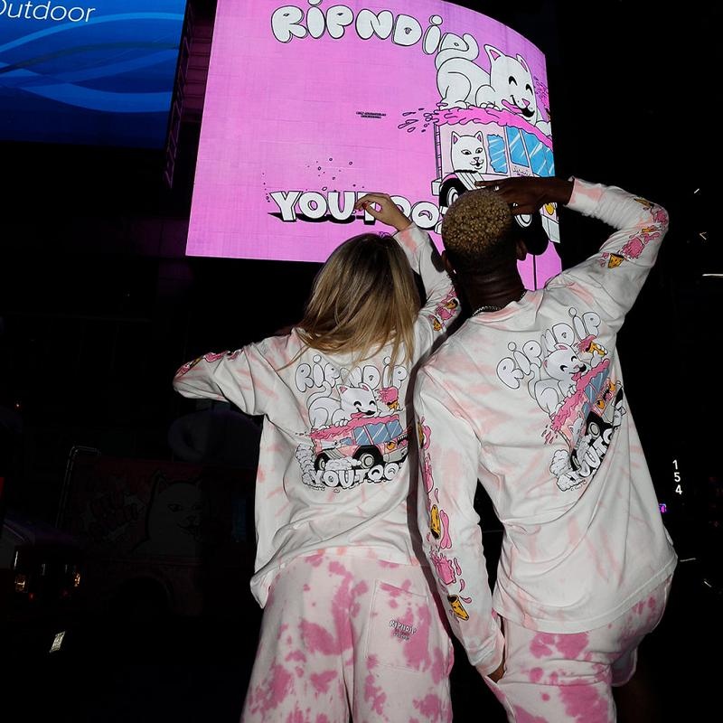 Ripndip Youtooz Crazy Cream Truck Long Sleeve Pink | CA EX2427