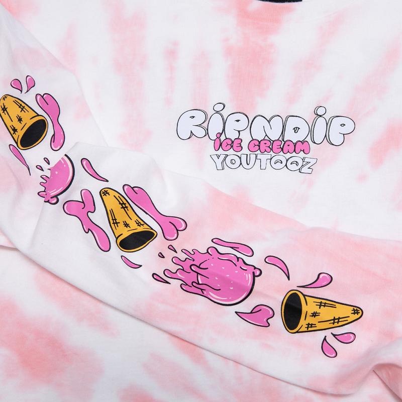 Ripndip Youtooz Crazy Cream Truck Long Sleeve Pink | CA EX2427