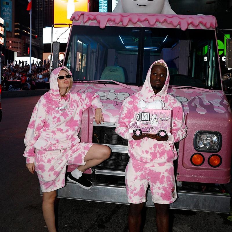 Ripndip Youtooz Ice Cream Sweat Shorts Pink | CA PQ2165